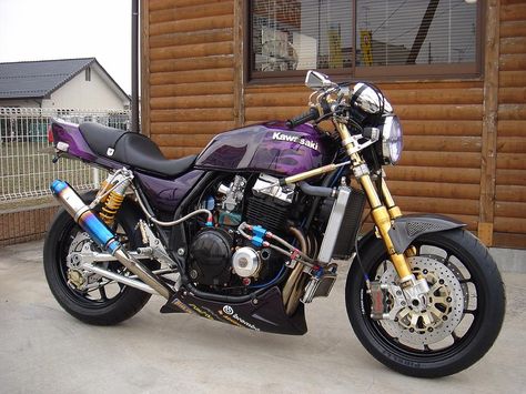 カワサキ ZRX400 フューエルタンク 紫 たつよし@ZRX400®︎ on X