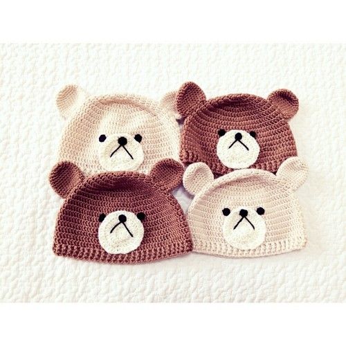 ハンドメイドベア(イギリス天然モヘア)全長34cm くまちゃん帽子つき