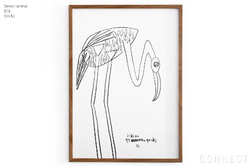 9999】ヒョウのイラスト 山口一郎 絵のみフレーム無 9999】ヒョウの