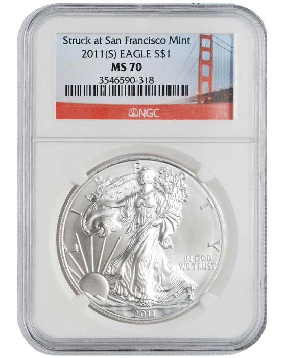 銀貨 Struck at West Point Mint 2021 MS70 【公式通販】