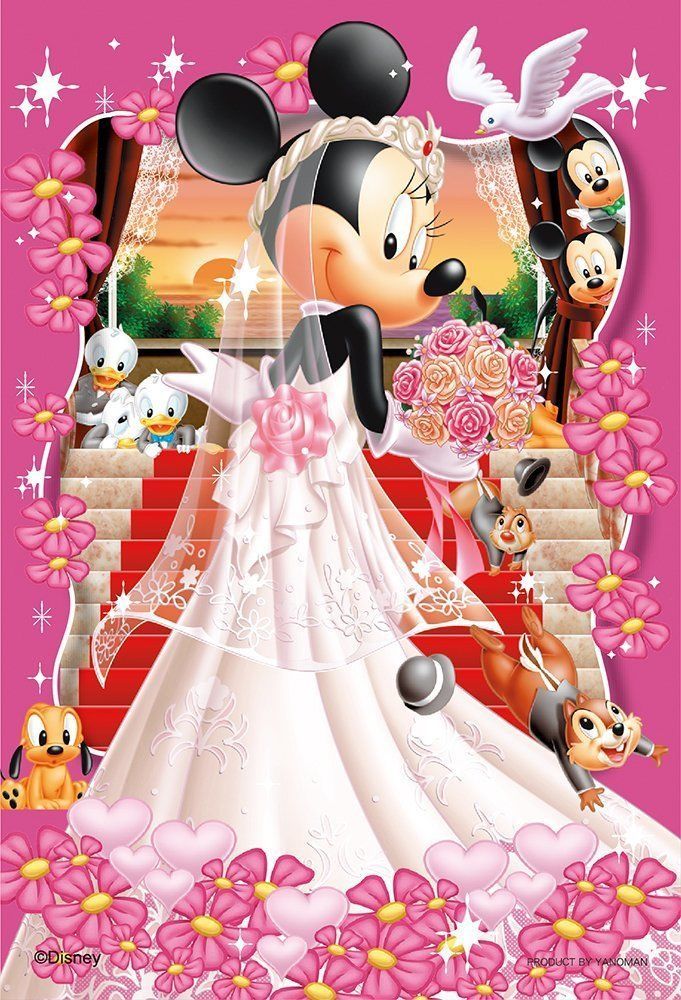 未開封 ミッキー ミニー ディズニー ウェディング ジグソーパズル 早期