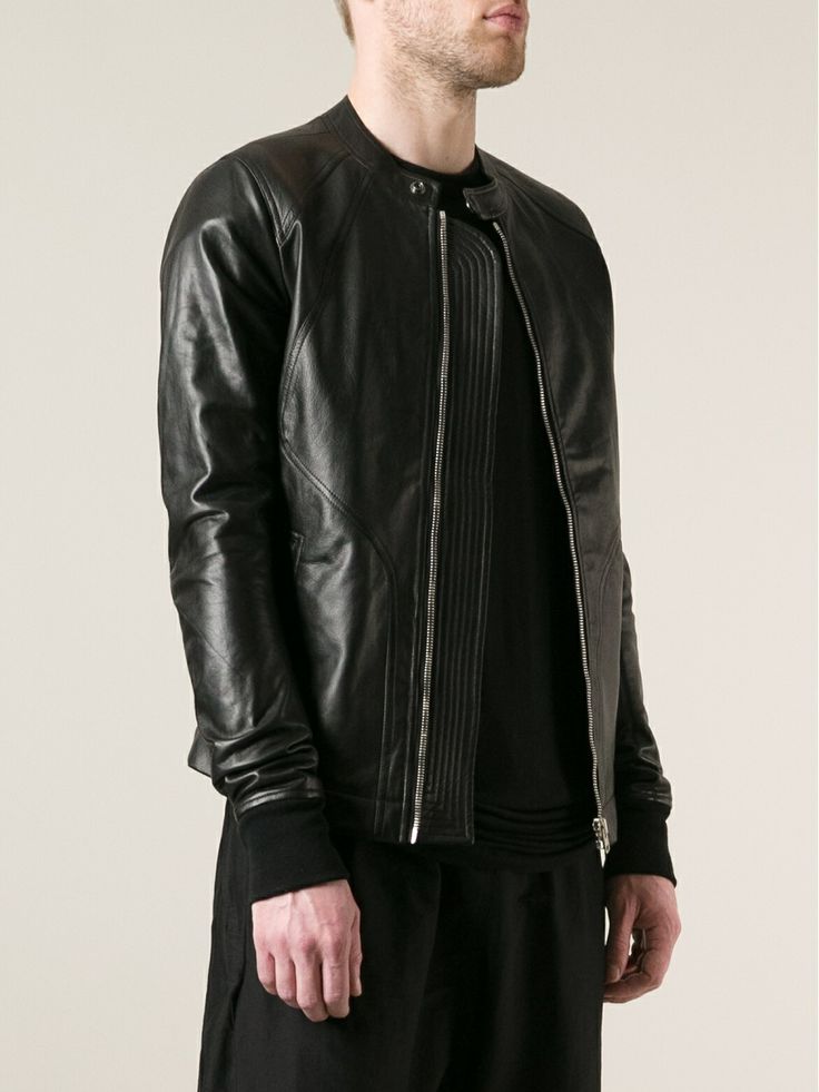 rick owens インターシャ レザージャケット rick owens リック