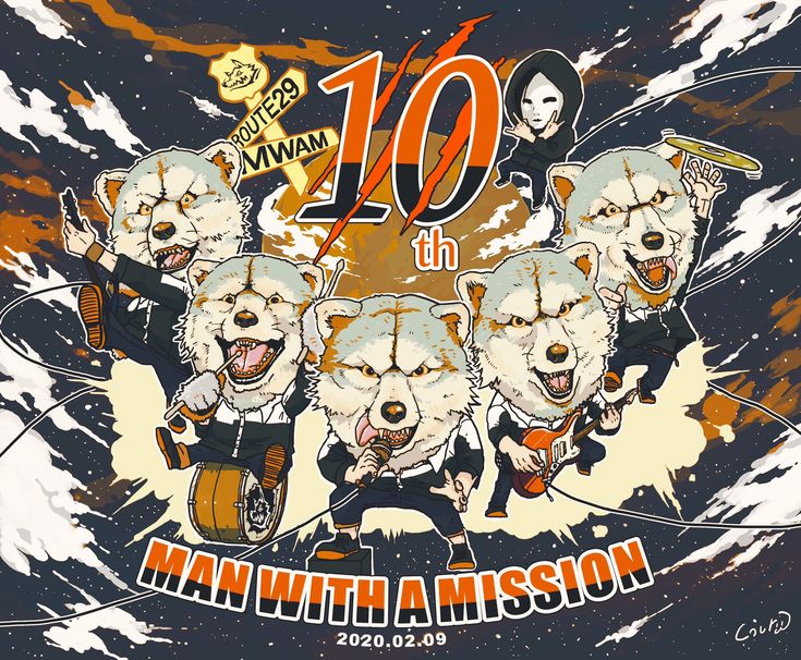 MAN WITH A MISSION 直筆サイン入りポスター