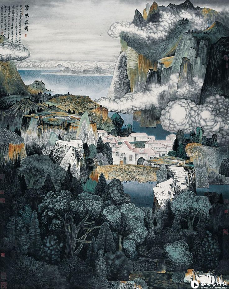 中国絵画 清国の国師絵家名家清時代郎世寧（最作)百駿図国画巻き絵