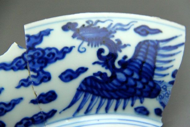 中国清時代 大清雍正年製 青花筆筒 高さ14㎝ 東Y7-1003⭐︎2Fタサオ