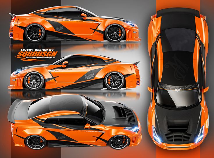 オレンジ ブラック GT-R ドリフトカー オレンジ ブラック GT-R