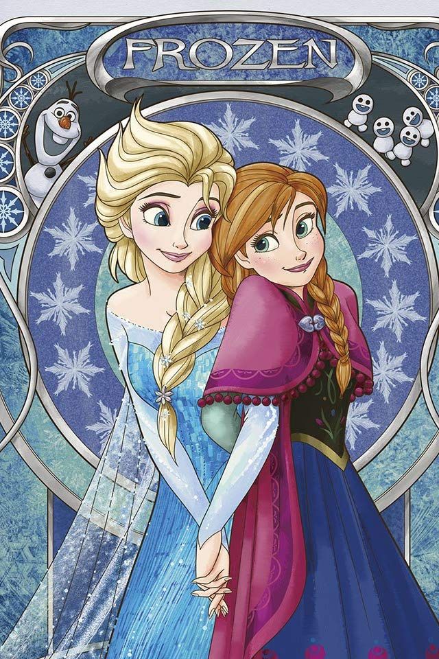 ディズニー iPhone(640×960)壁紙 アナと雪の女王 アナ&エルサ アニメ