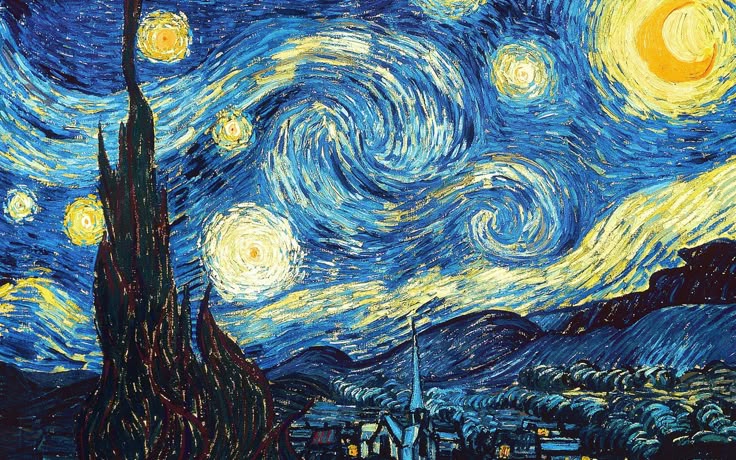 星月夜 The starry night Van Gogh プレイマット OMA 星月夜 The