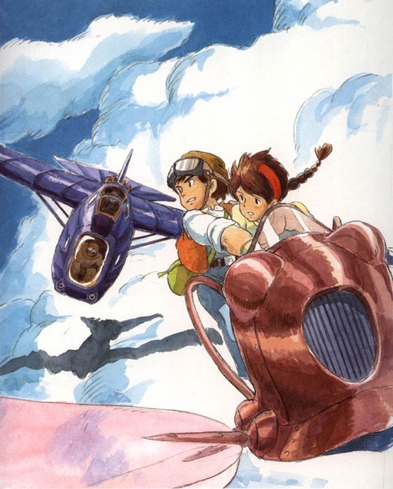 宮崎駿 天空の城ラピュタ イメージアルバム付録ポスター71×52 7】天空の