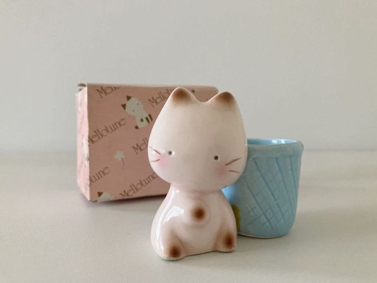 サンリオ メローチューン 陶器 置物 オルゴール 昭和 レトロ 猫