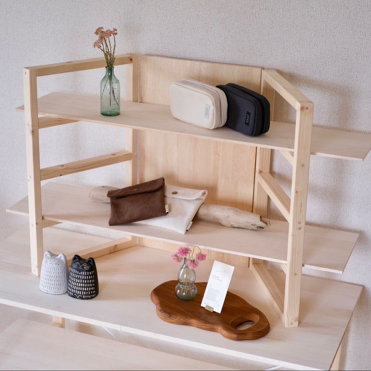 6点セット】折りたたみ什器ミニ 飾り棚 ディスプレイ台 イベント