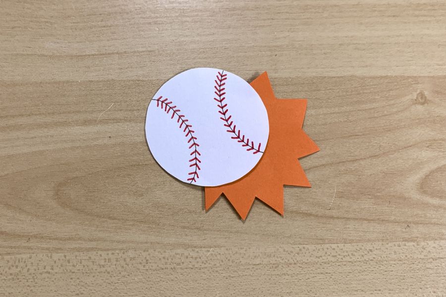 ダイカット 野球 ソフトボール アルバム素材