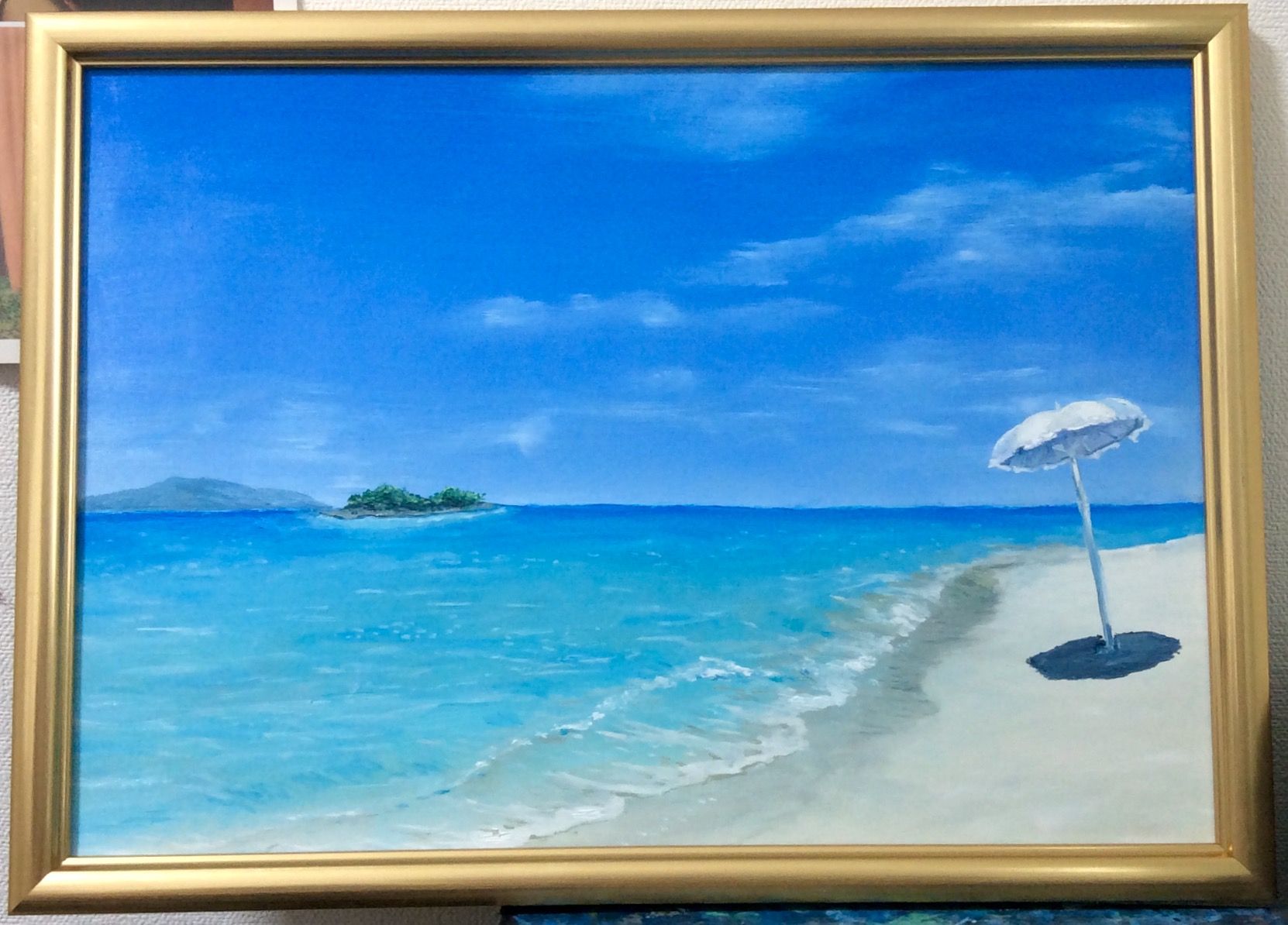 絵画 海 砂浜 癒し 南国の砂浜 舟 絵画海砂浜癒し南国の砂浜舟