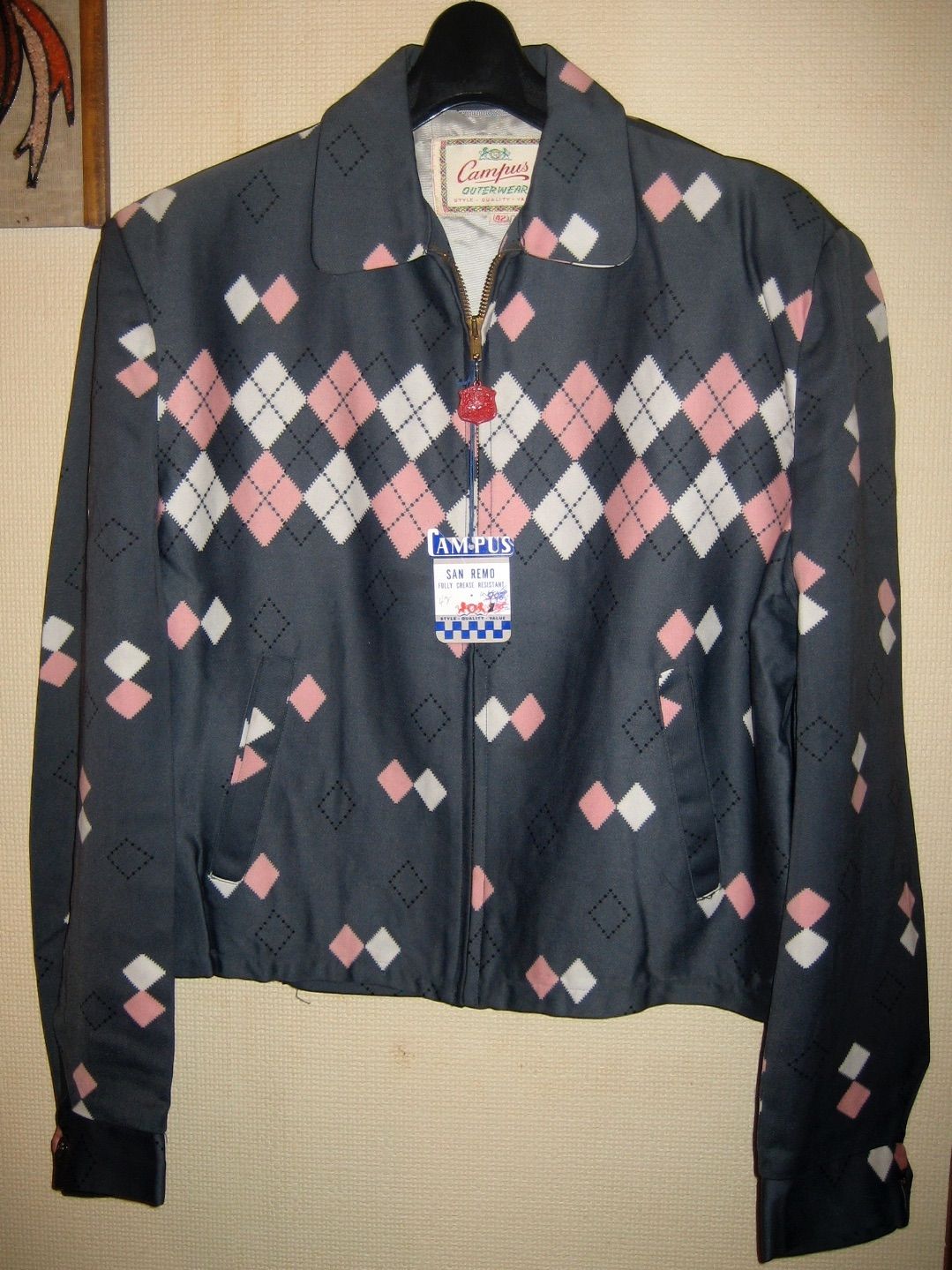 50s Campus Rayon Gabardine Shirt Vintage 1950s CAMPUS Rayon