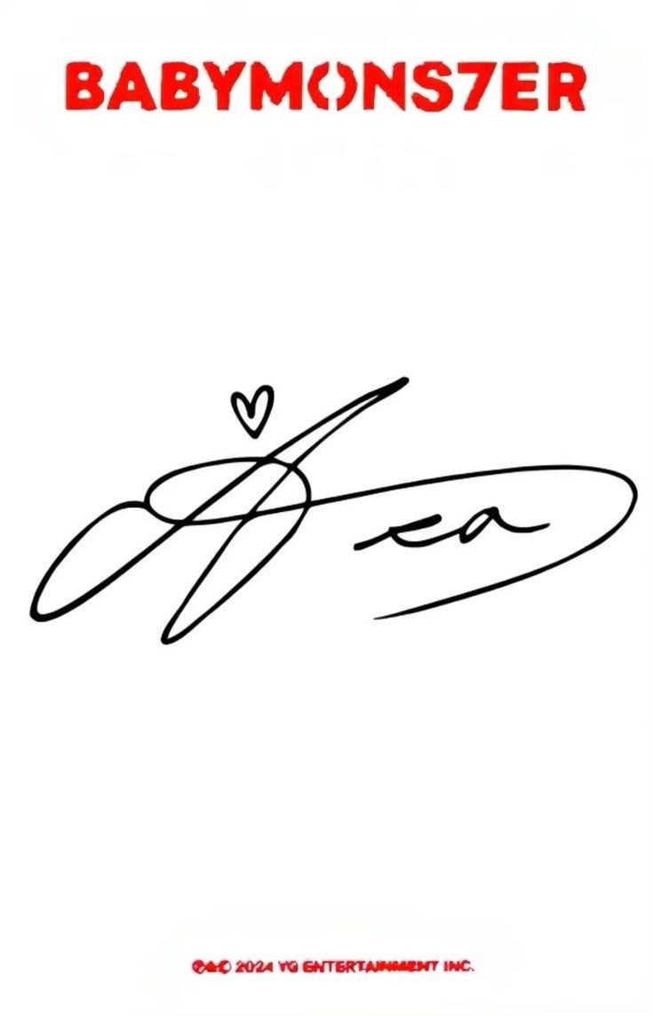 BABYMONSTER アサ 直筆サイン入り ポストカード DRIP BABYMONSTER アサ