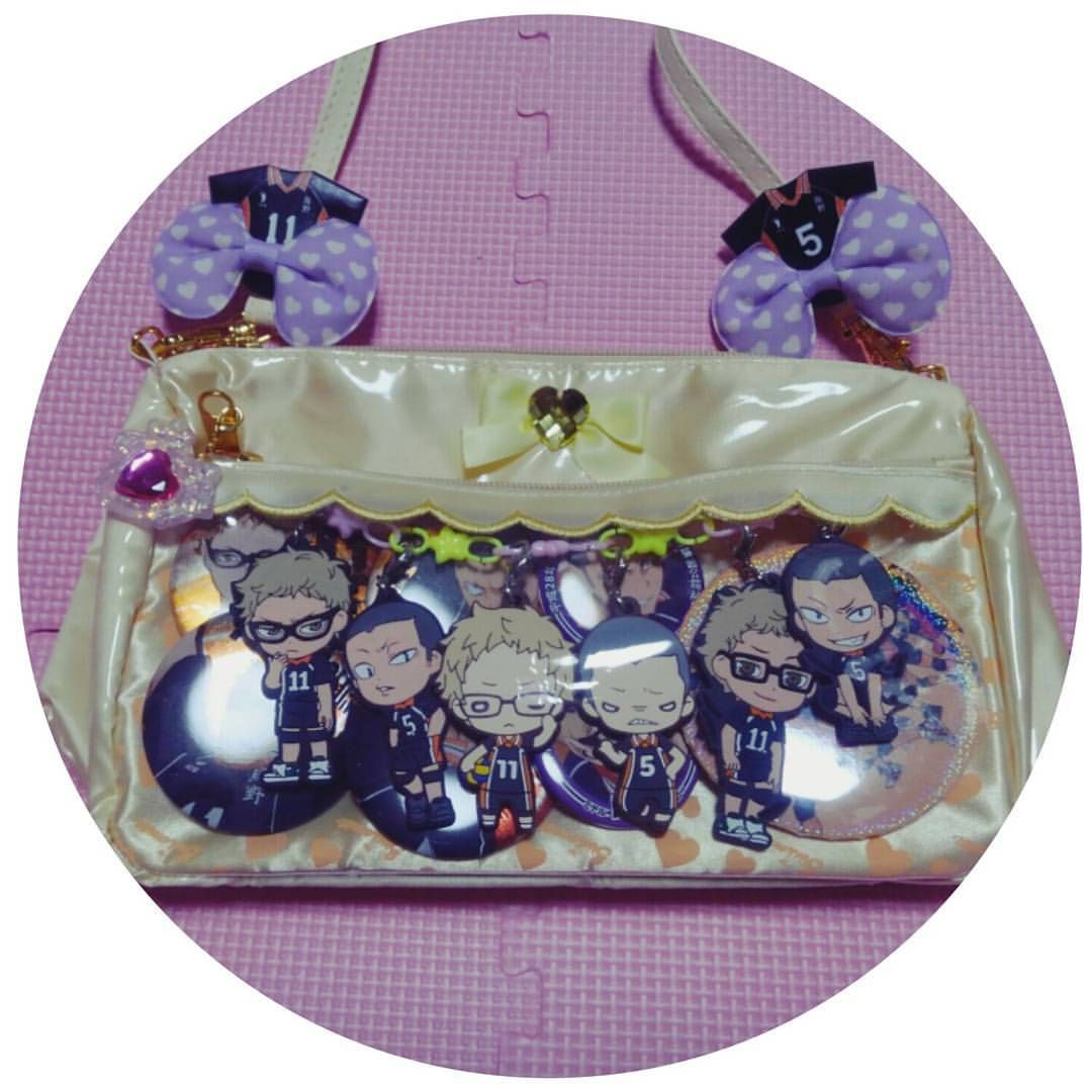 月島蛍 缶バッジ 痛バッグ A3