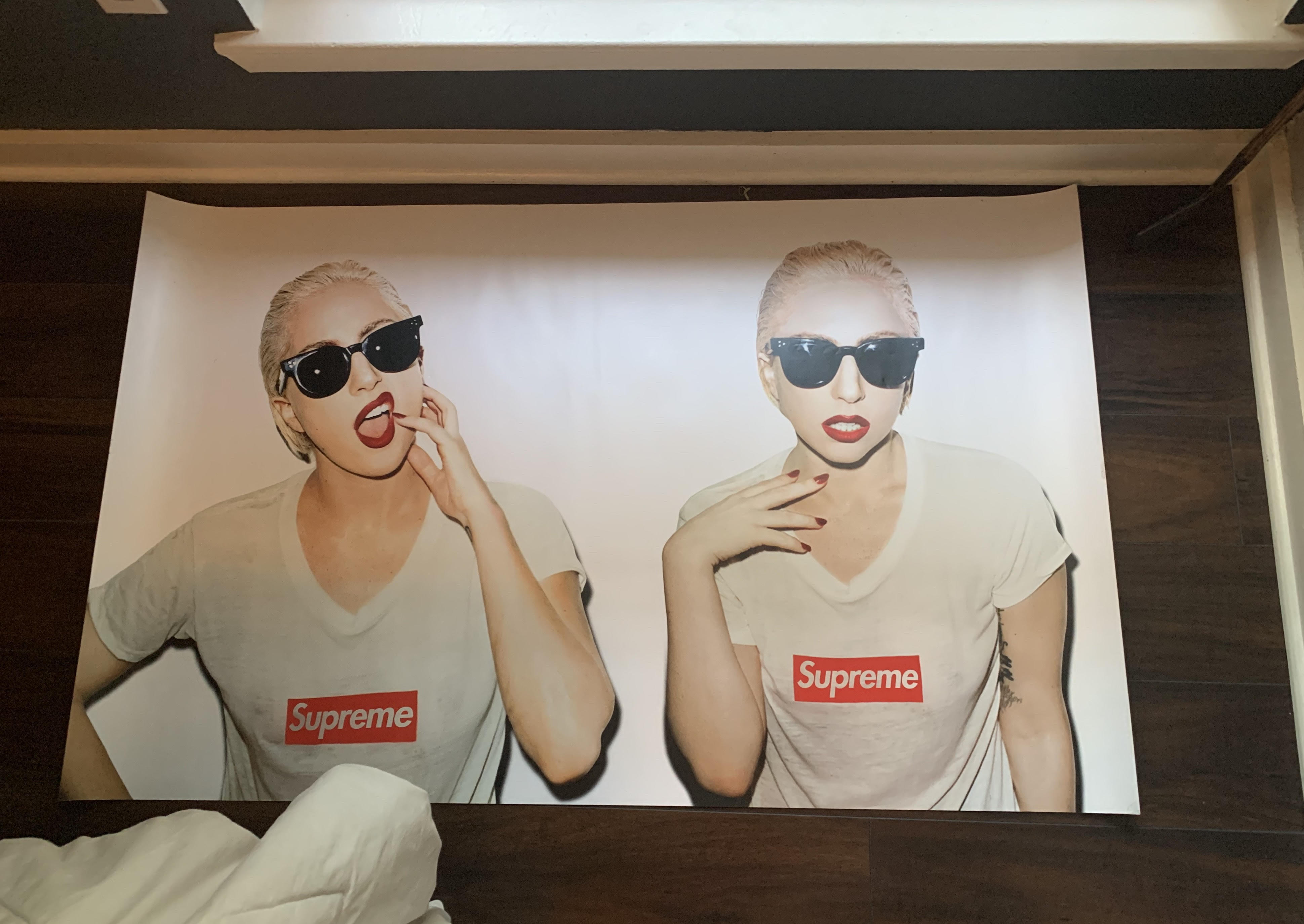 Supreme Lady GaGa ポスター 2連 uncut double