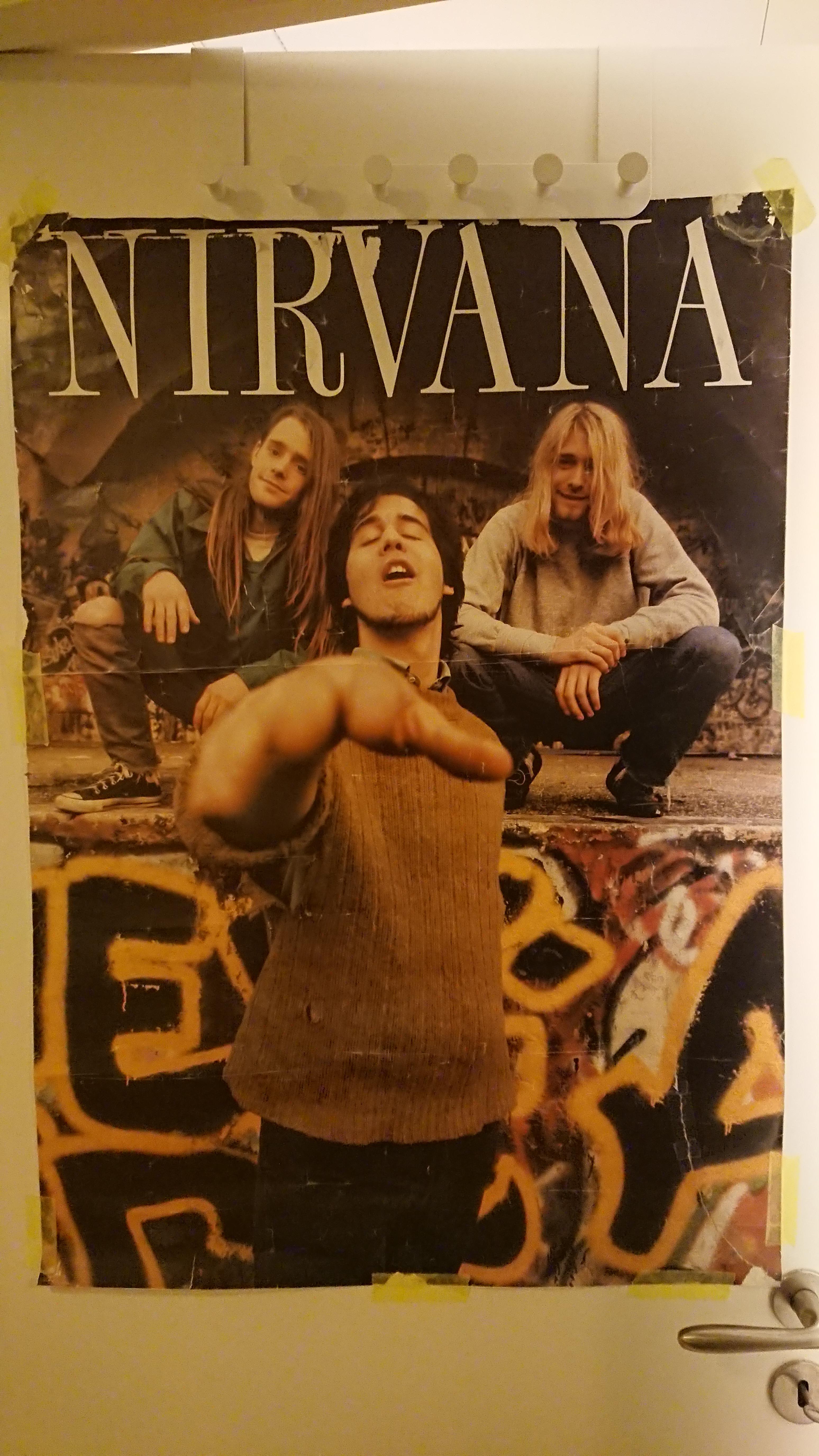 90s デッドストックnirvana 大判ポスター 90s デッドストックnirvana