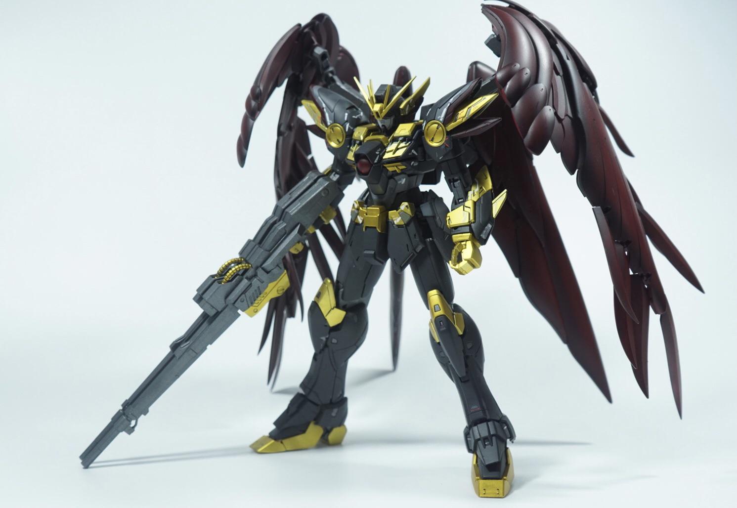 MGウイングガンダムゼロリベリオン 全塗装完成品 MGウイングガンダム