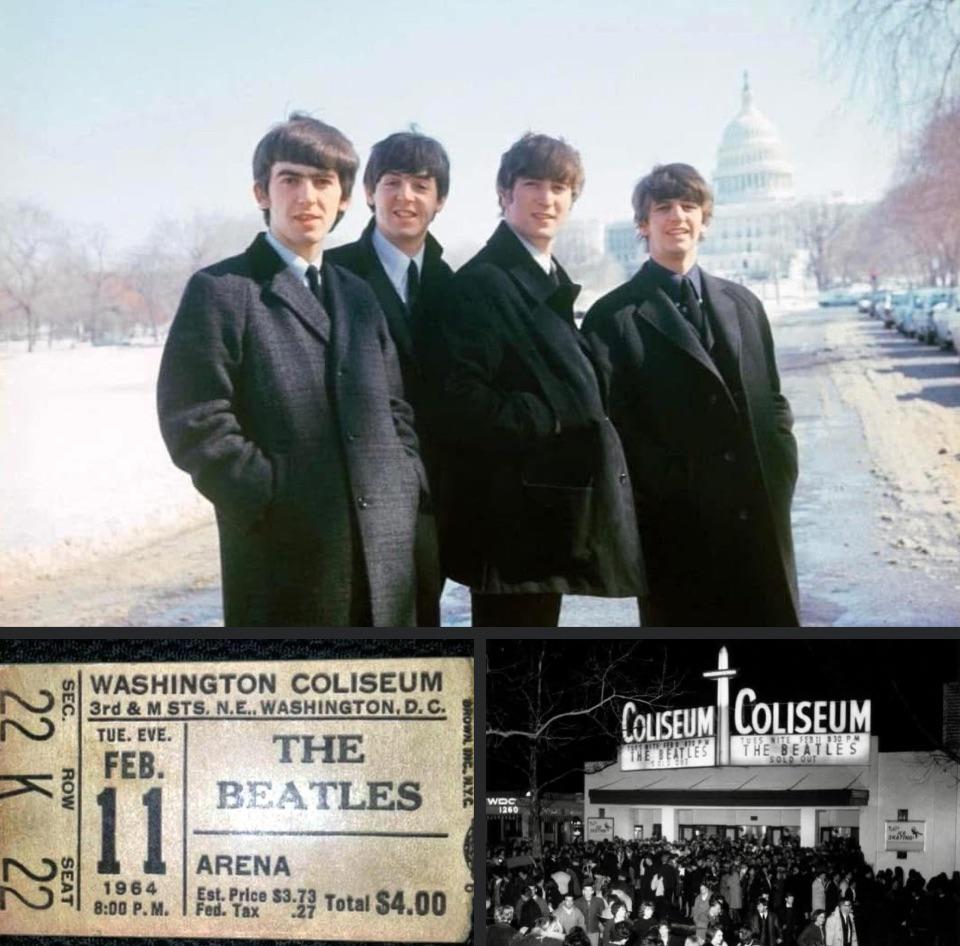 額装品/Washington Coliseum/ビートルズ/ポスター/インテリア 額装品