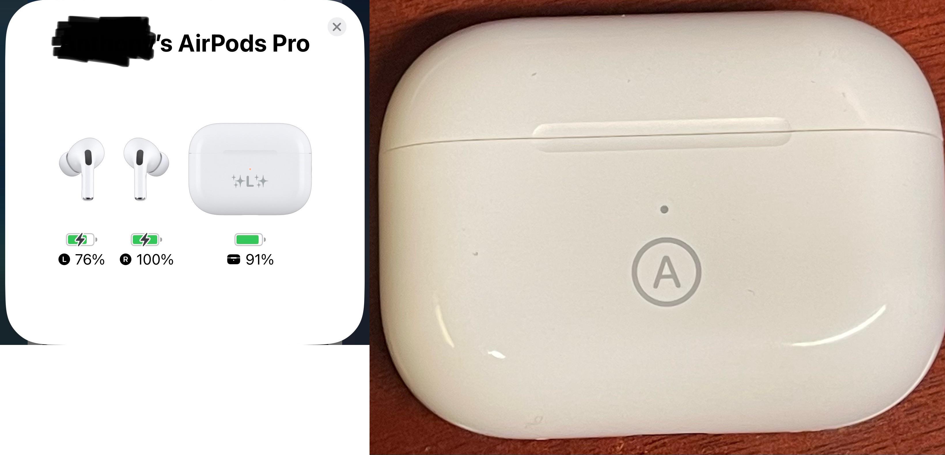 AirPods Pro 2 のスクリーンに間違った刻印が表示される。 : r/airpods