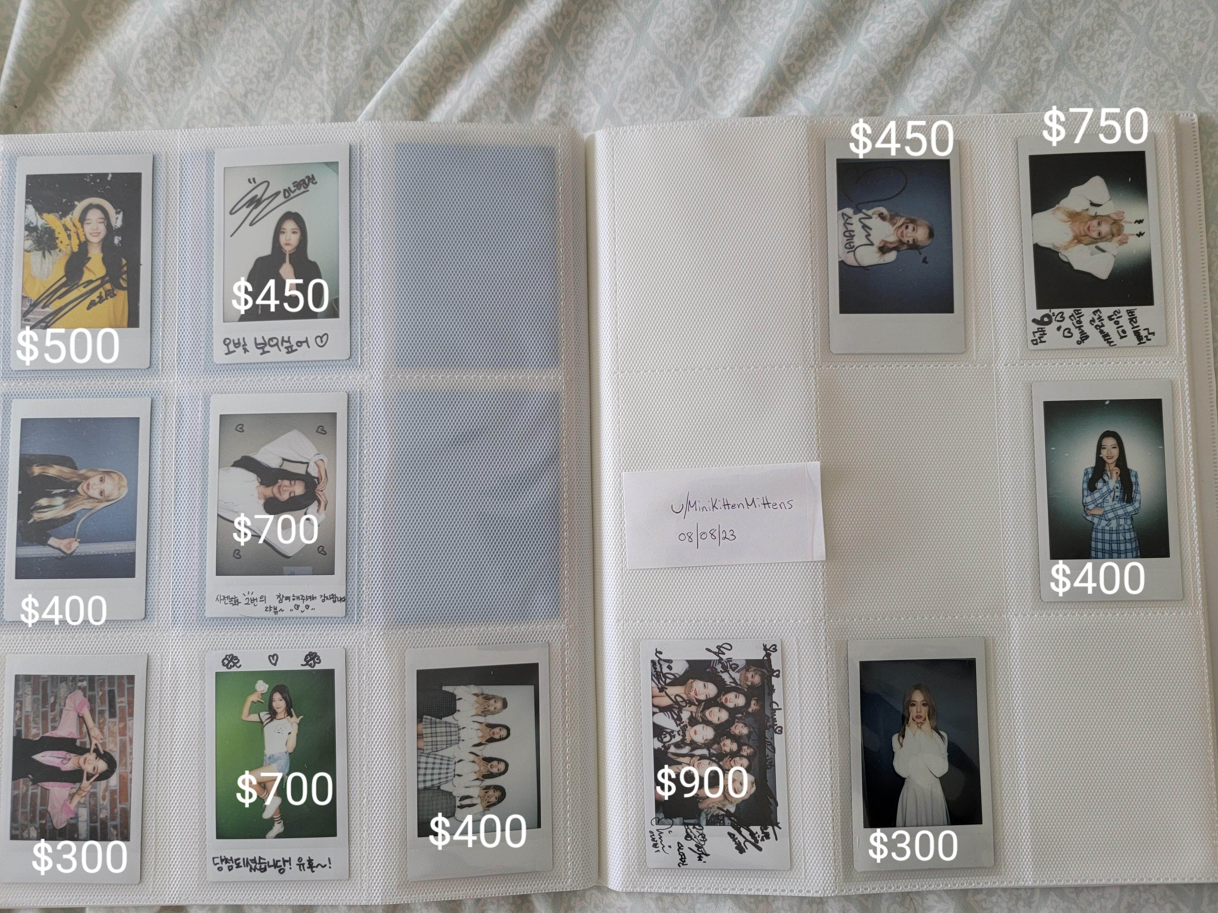 loona 直筆サイン入り ポラロイド ヒョンジン loona直筆サイン入り