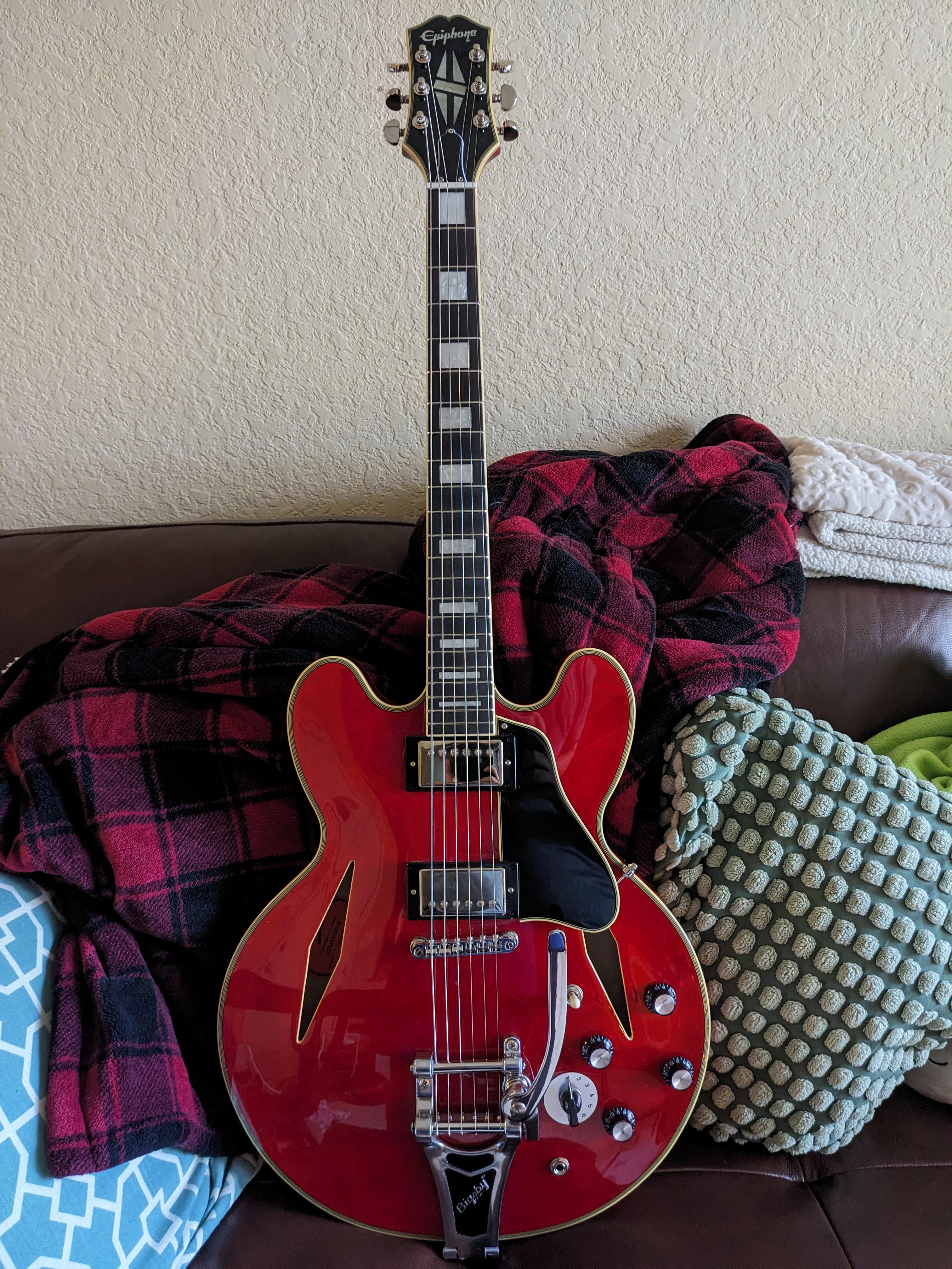 NGD - Epiphone Shinichi Ubukata ES-355 in Sixties Cherry : r/Epiphone