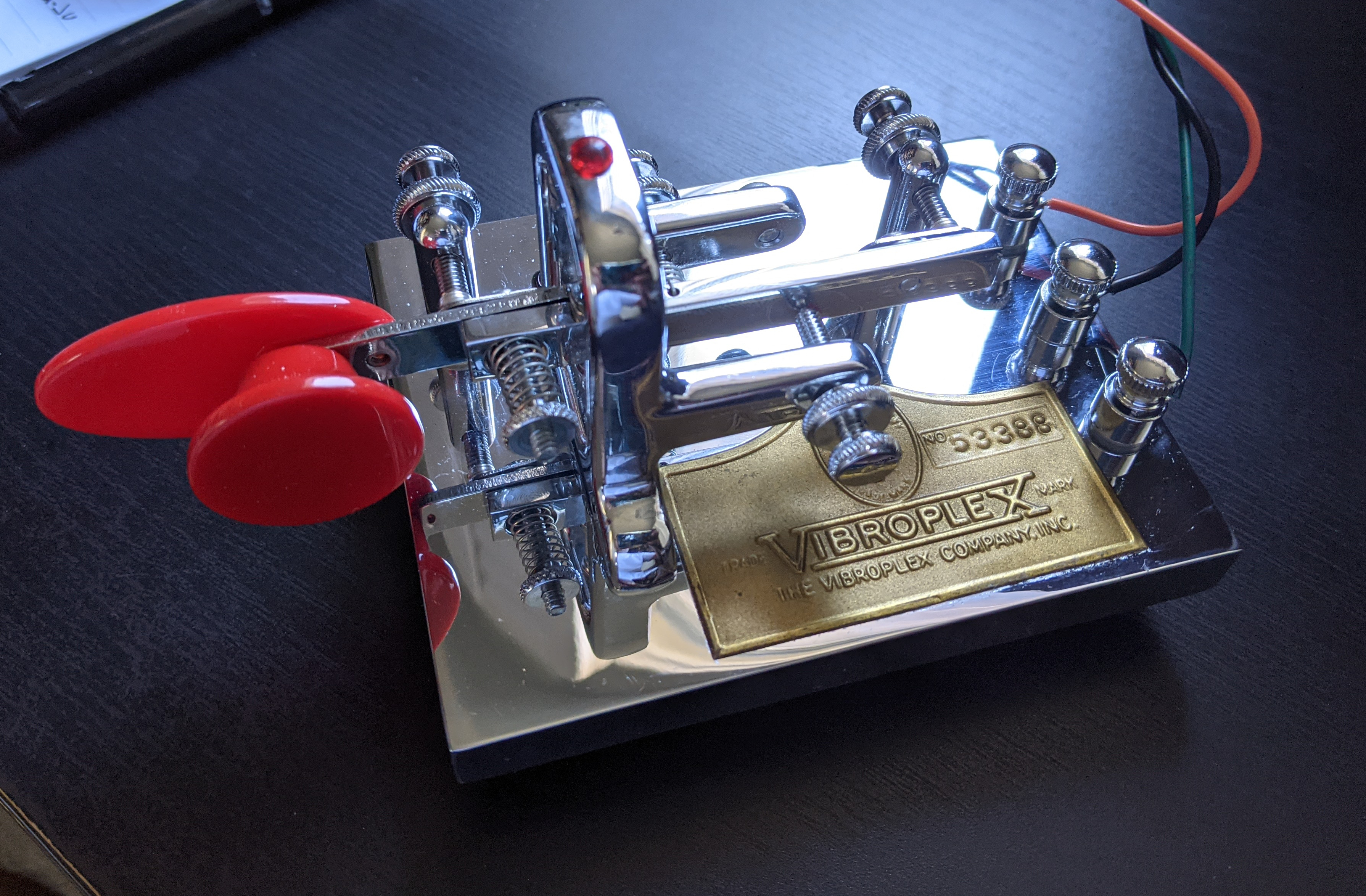 Vibroplex Vibrokeyer after some cleaning (before picture in text