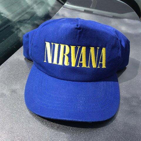 NIRVANA NEVERMIND ヴィンテージキャップ 青