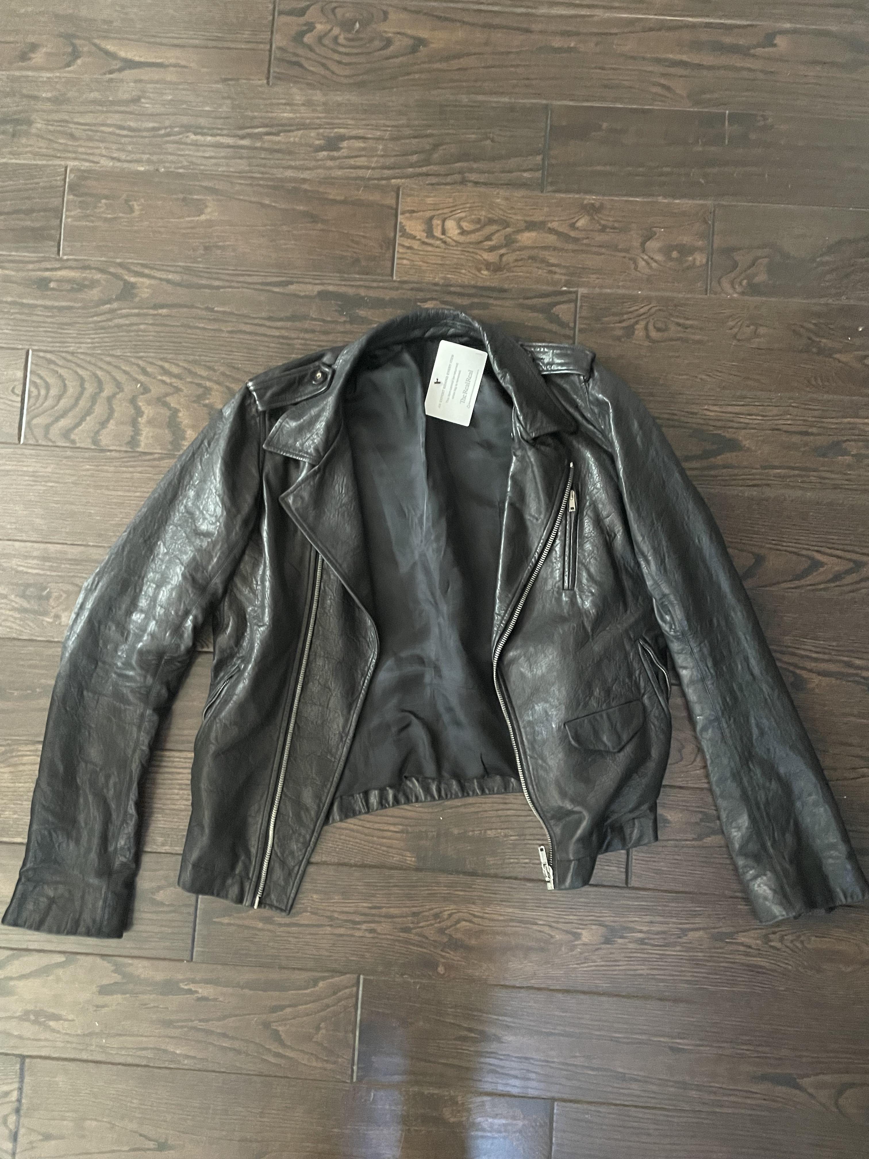 RICK OWENS olmar and mirta LEATHERJACKET