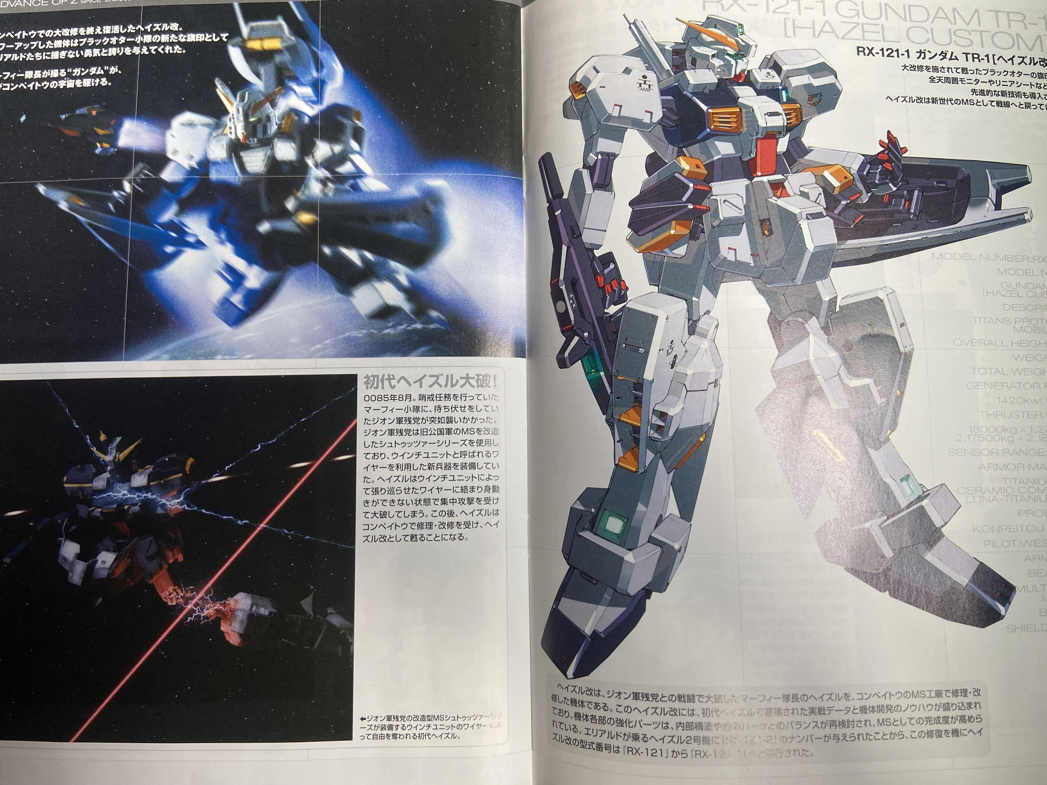 With my HG Hazel Custom, it included a sweet Dengeki Hobby guide