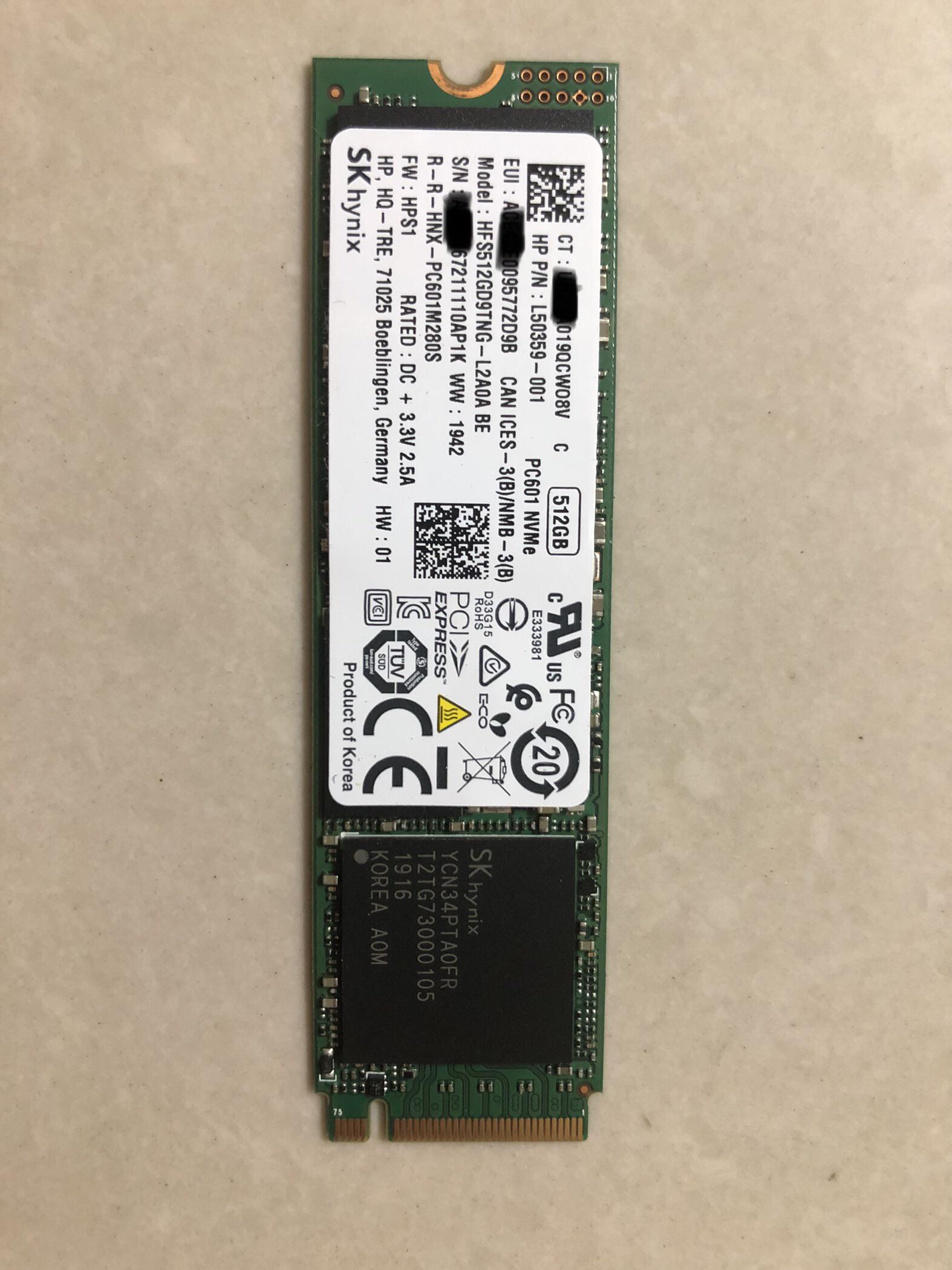 Need help with SK Hynix SSD NVMe PC601 caused kernel panic. : r