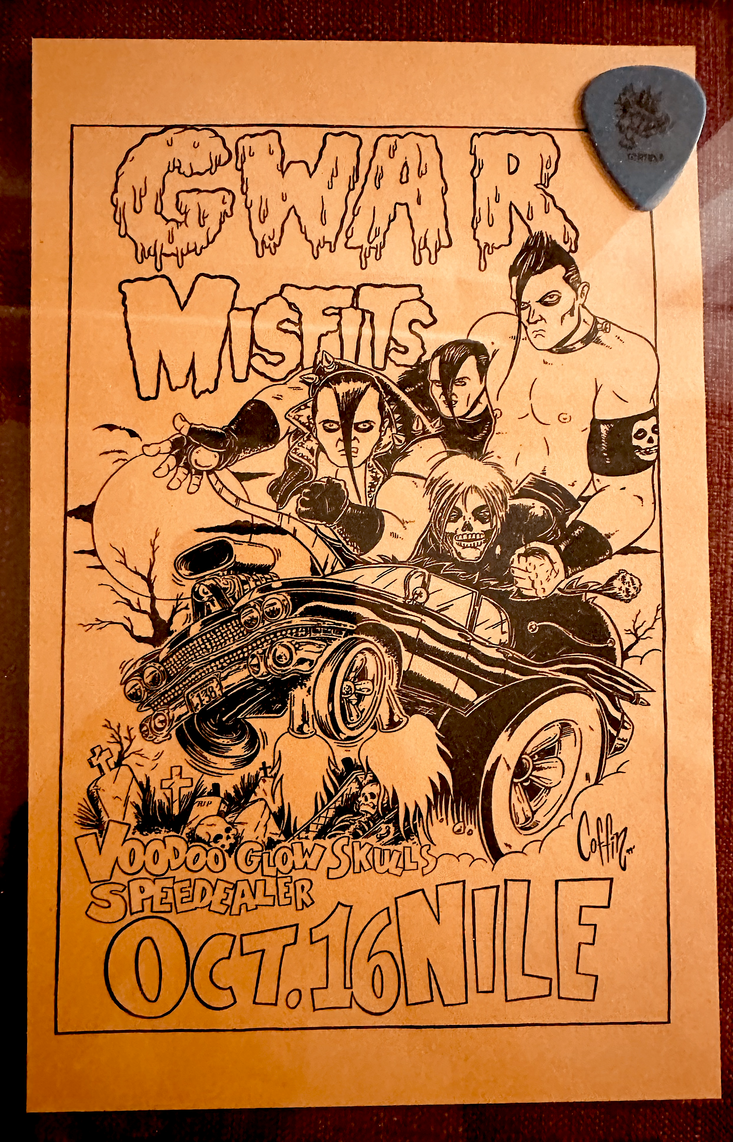 GWAR MISFITS コンサートポスター The Misfits & GWAR Concert Poster