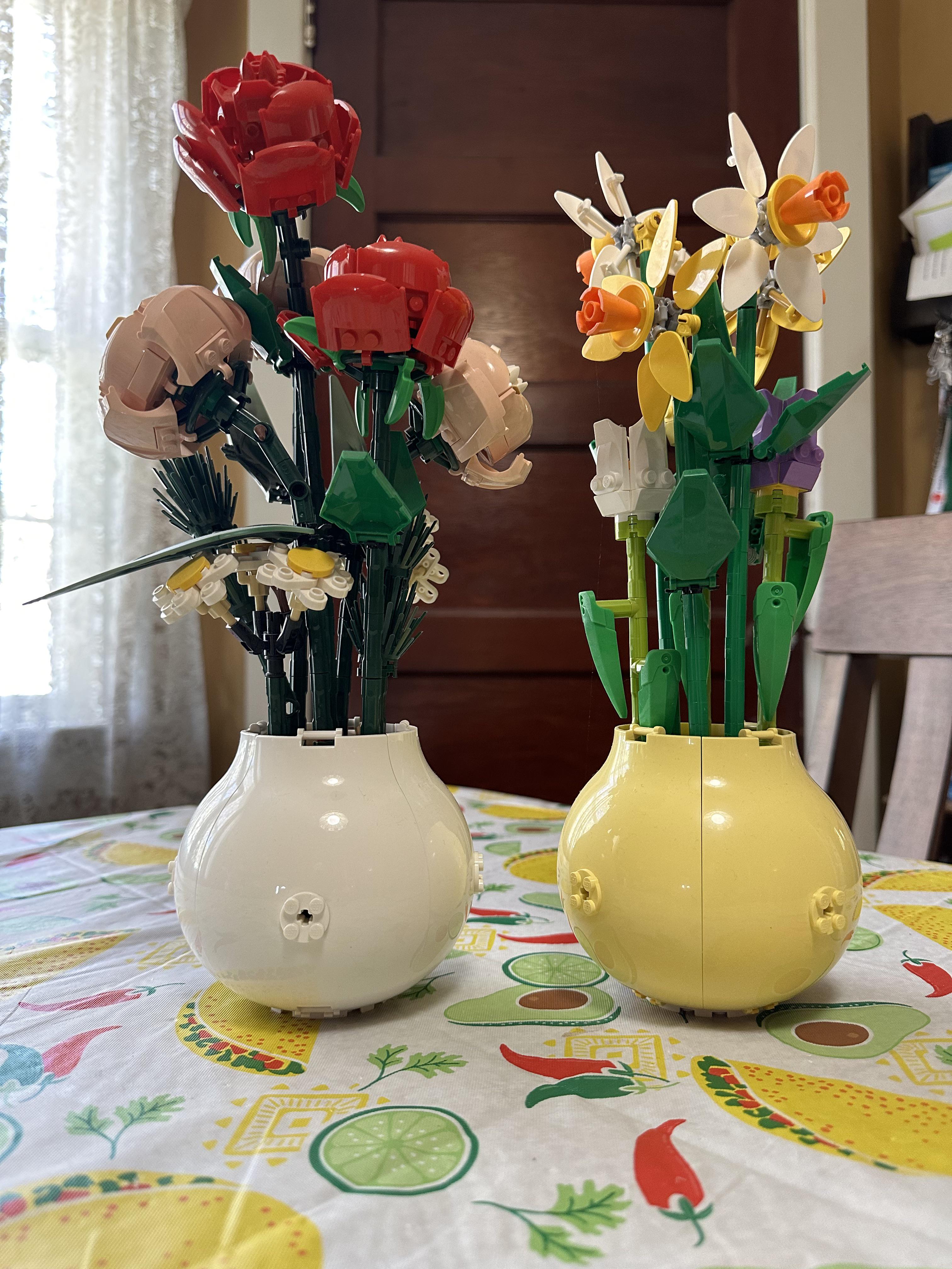 Put our flowers in 40588-style flowerpots after getting tired of