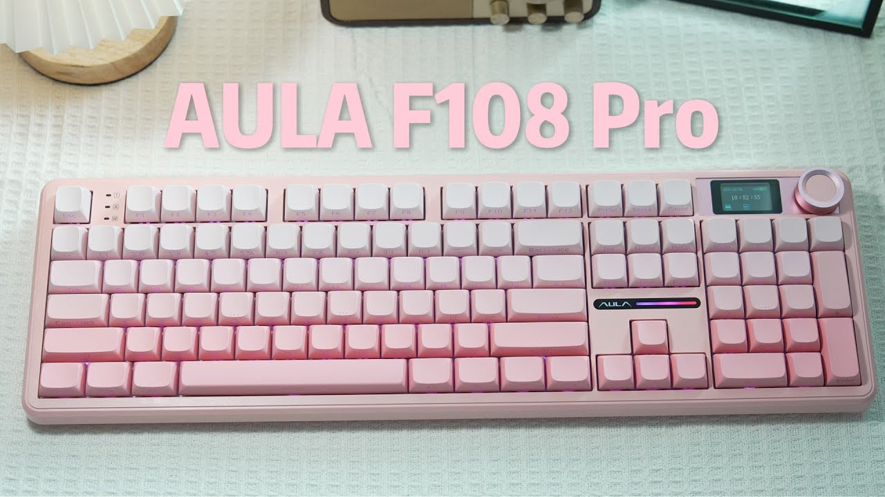 AULA F108 Pro Keyboard in Gradient Pink Review #shorts - YouTube