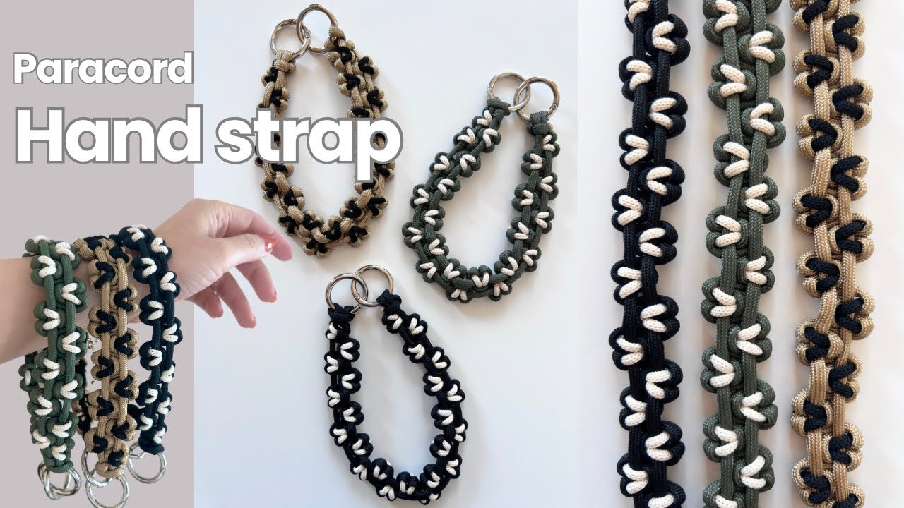 Make a easy heart-shaped hand strap out of paracord [DIY
