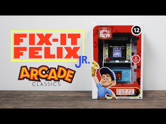 Fix It Felix Jr Mini Arcade Cabinet Arcade Classics Unboxing And