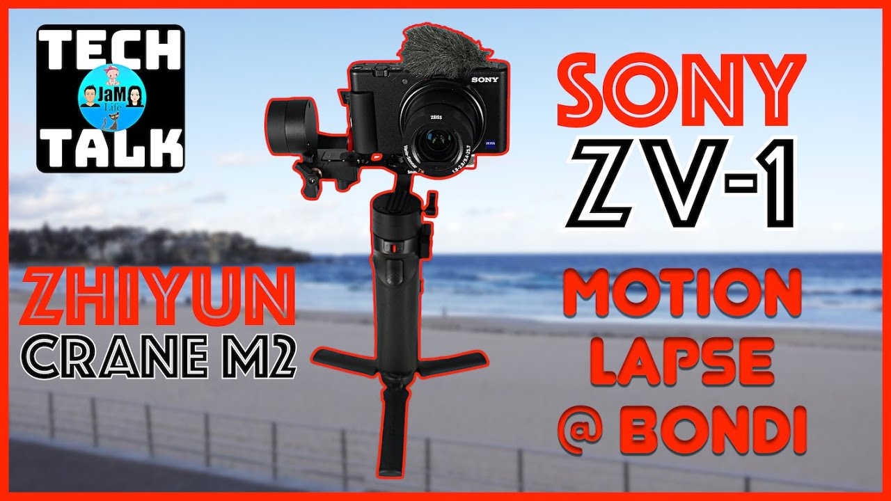 Sony ZV 1 and Zhiyun Crane M2 How to Motion Time Lapse @ Bondi