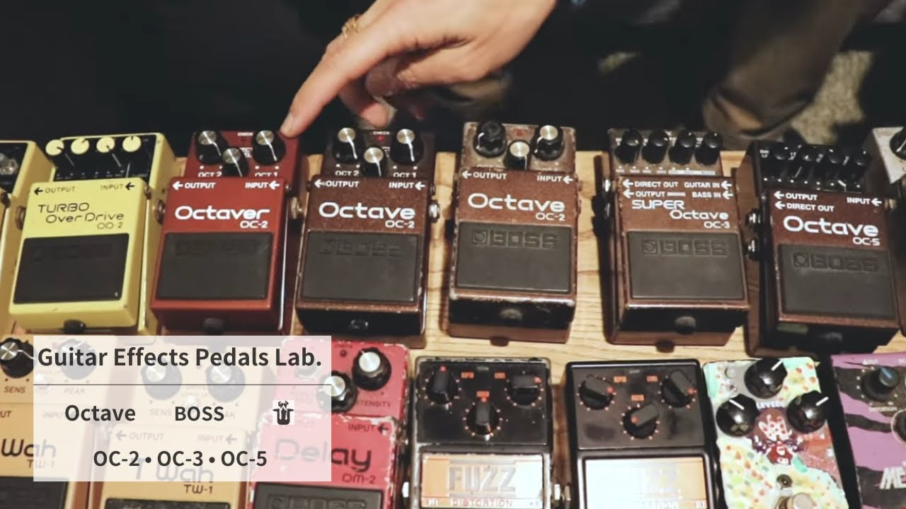 Guitar effects pedals Lab. ] BOSS OCTAVE OC-2, OC-3, OC-5