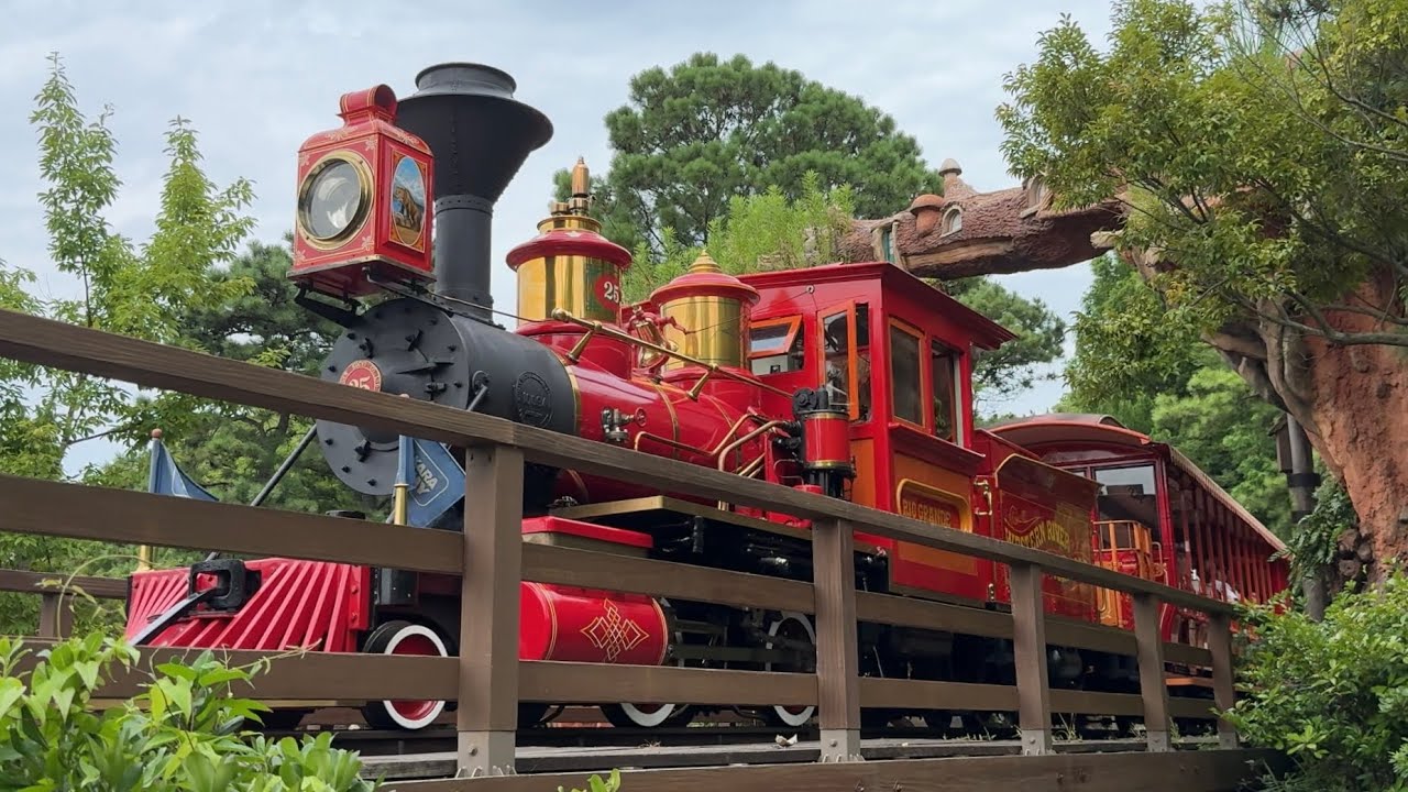 東京ディズニーランドウエスタンリバーレールロード機関車リオグランデ