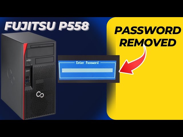 How to remove Fujitsu Esprimo P558/E58 Bios Password - YouTube