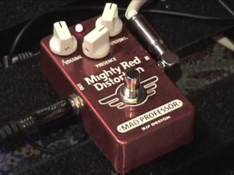 Mad Professor Mighty Red Distortion guitar effects pedal demo