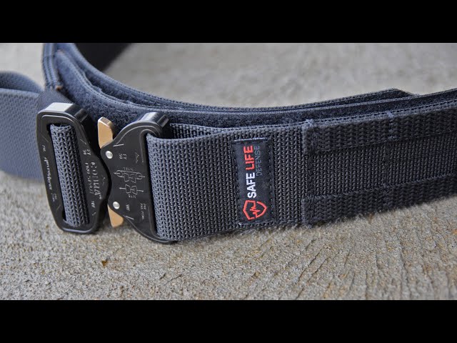 SafeLife Defense Low Profile Minimalist Tactical Belt - YouTube