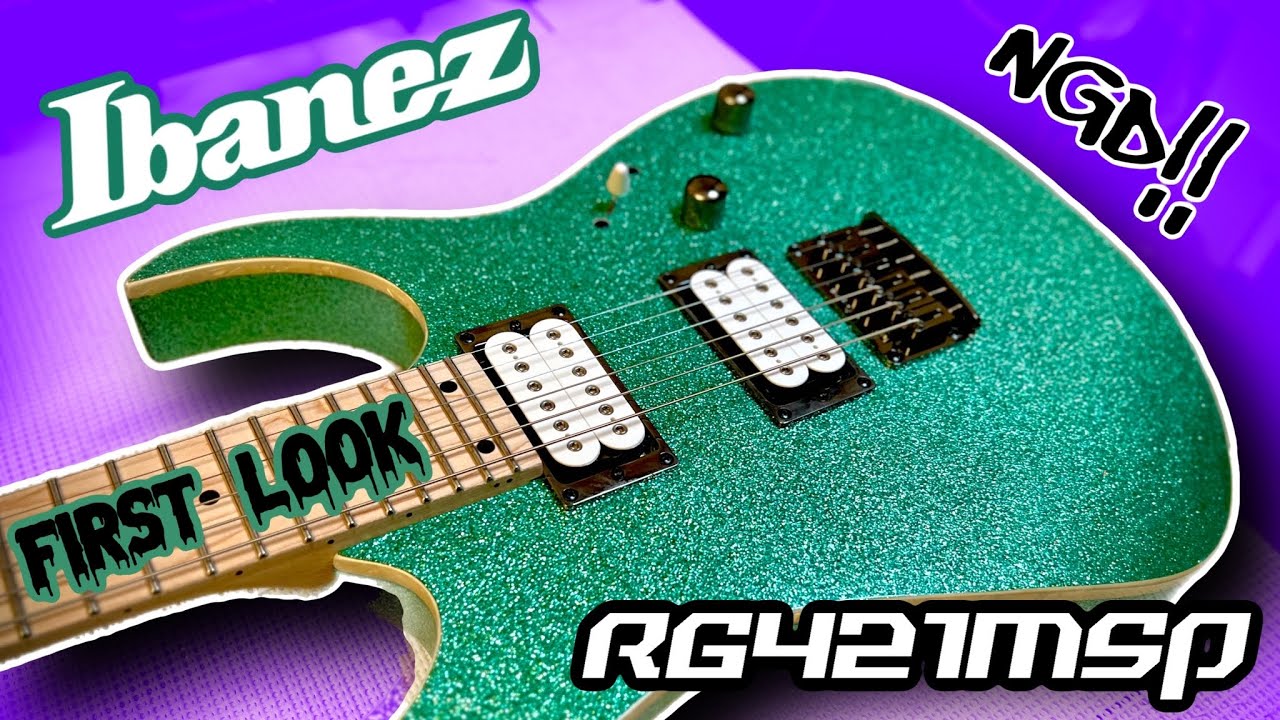 希少！海外限定モデル Ibanez RG421MSP グリーンスパークル 希少！海外