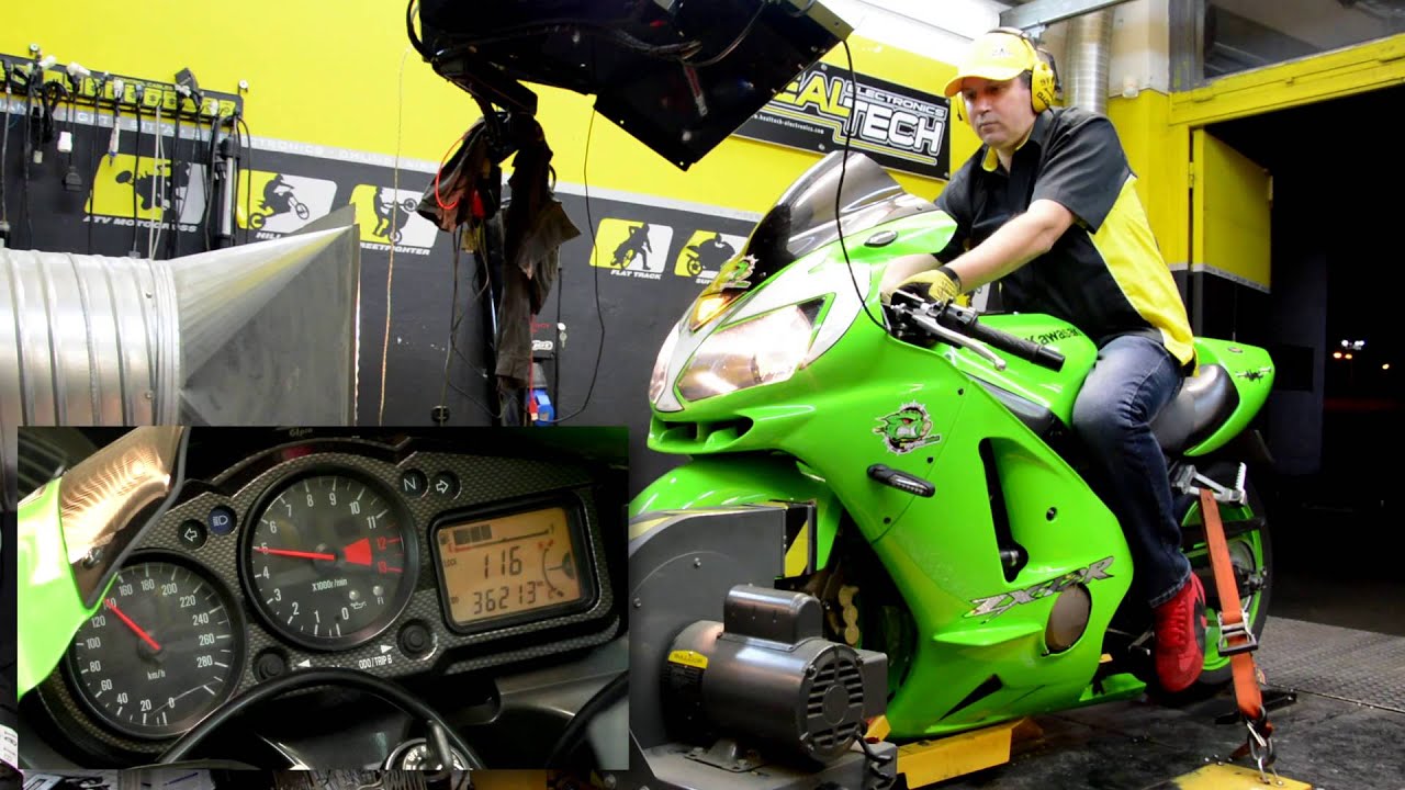 HealTech QuickShifter easy (QSE) - Dyno test run, Kawasaki ZX-12R