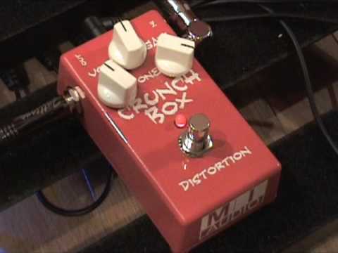 MI AUDIO Crunchbox distortion pedal effects demo - YouTube