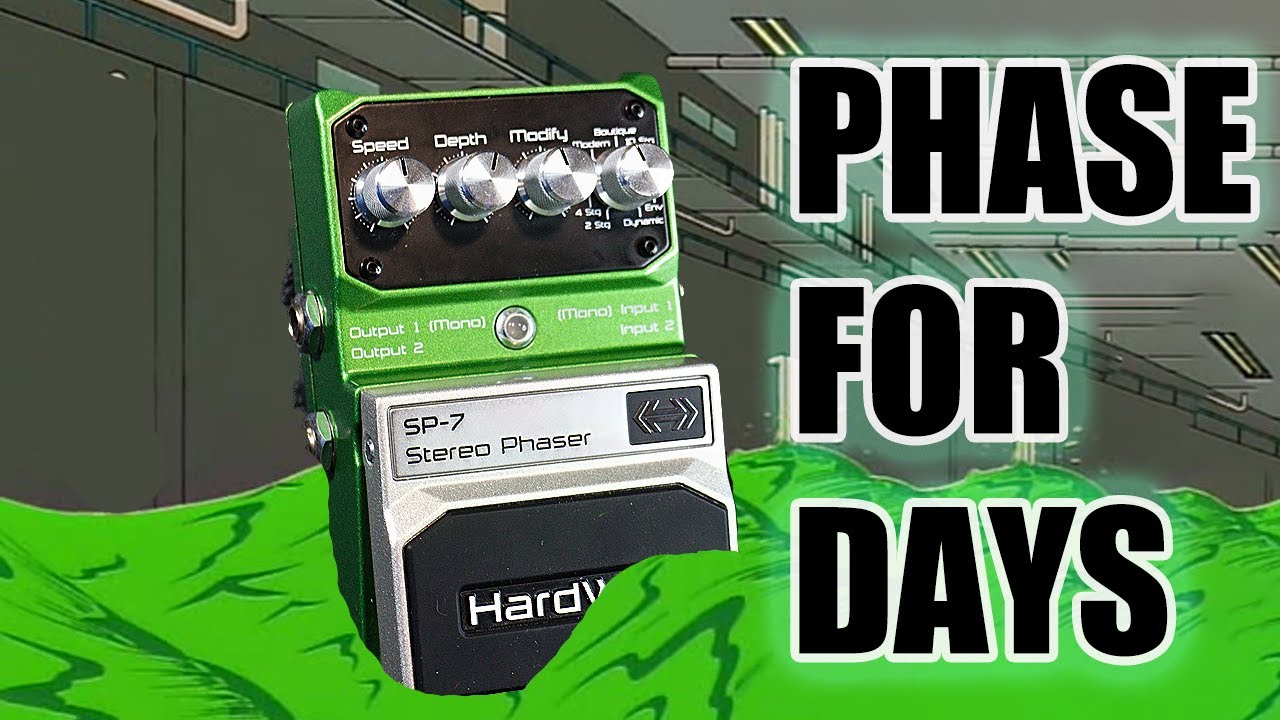 Hardwire SP-7 Stereo Phaser - Gooey Green Goodness - YouTube