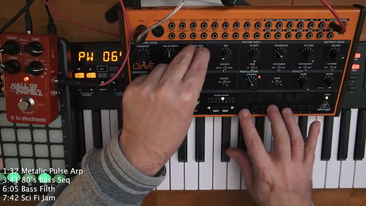 BEHRINGER CRAVEの音を聞いてみよう。 - YouTube