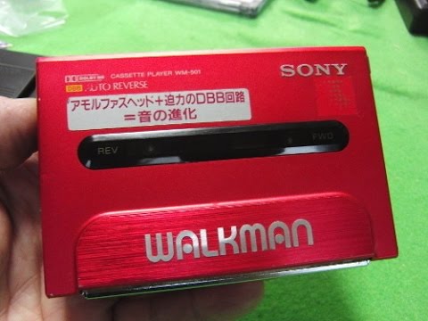 SONY WALKMAN WM-501 ソニー ウォークマン レッド ジャンク SONY