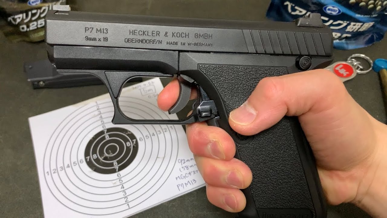 ストア 90's MGC HECKLER & KOCH P7M13 エアソフトガン極美品 90's MGC